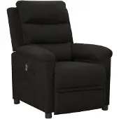 The Living Store Relaxsessel Elektrisch Schwarz Stoff