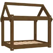 The Living Store Hundebett Honigbraun 71x55x70 cm Massivholz Kiefer