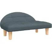 The Living Store Hundebett Dunkelgrau 70x52x30 cm Stoff