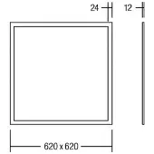 Brumberg Ailis LED-Panel opal 3000K DALI Ailis, dimmbar, weiß / opal, für Arbeitszimmer / Büro, Aluminium
