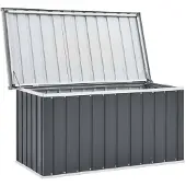 The Living Store Gartenbox Grau 129 x 67 x 65 cm
