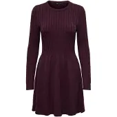 ONLY Strickkleid "ONLFIA LS CABLE DRESS KNT" Viskosemischung, regular fit