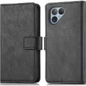 IMoshion Fairphone 5 Hülle - Kunstleder - - Klapphülle - Schwarz