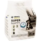 Croci Welpenunterlagen Super Nappy - L 60 x B 40 cm, 50 Stück