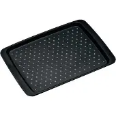 Kesper Serviertablett, Rutsch-Stopp, Klassisches Serviertablett, Rechteck, Kunststoff, Schwarz, 350 mm, 20 mm