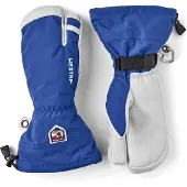 Hestra Army Leather Heli Ski, 3-Finger-Skihandschuhe, blau