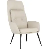 vidaXL Relaxsessel Creme Wildleder-Optik