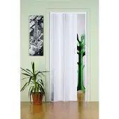 Forte Kunststoff Falttür Monica Schiebetür Nischentür Weiß BxH 83 x 202 cm kürzbar