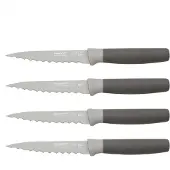 Berghoff Tafelmesser Küchenmesser Messer Obstmesser Menümesser LEO Steakmesser-Satz, 4 Stk. HOMLA