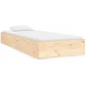vidaXL Massivholzbett 90x190 cm