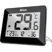 Mebus Thermometer schwarz