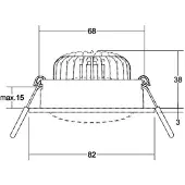 Brumberg 40379173 LED-Einbaustrahler 230