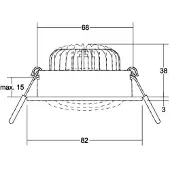 Brumberg Leuchten LED-Einbaustrahler 230V 39378183