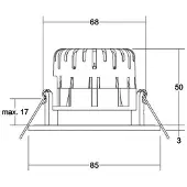 Brumberg BB20 Einbau IP65 DALI Anschl.-box nickel