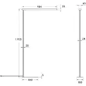 Brumberg Peria LED-Stehleuchte mit Indirektanteil