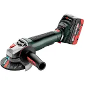 Metabo Akku-Winkelschleifer WPB 18 LT BL 11-125 Quick mit Bremse, Schnellspannmutter - metaBOX 165 L