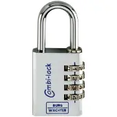 Burg wachter Zahlenschlösser Combi 90 40 Chromo SB