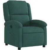 vidaXL Relaxsessel Dunkelgrün Samt