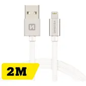 Swissten Datenkabel Textil USB / Lightning 2.0 M