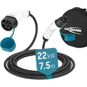 Ansmann Autoladekabel 1900-0120 EV, 22 kW, Typ 2 Anschluss. für Hybrid- & Elektroauto, 3 phasig, 750 cm