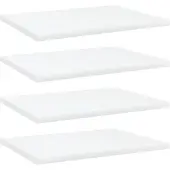 vidaXL - Wandregale - 4 - st - 40x30x1,5 - cm - Spanplatte - weiß