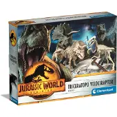 Clementoni Jurassic World 3 - Ausgrabungs-Set Triceratops & Velociraptor