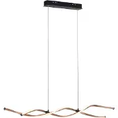 Paul Neuhaus LED Pendellampe POLINA black dimmbar per Wandschalter, Memory Funktion Wohnzimmer, Esszimmer, Küche