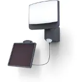 Lutec LED Außenwandleuchte Sunshine Anthrazit IP44 7,5W 500lm Kaltweiß 5000K Solar Bewegungsmelder