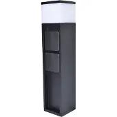 Lutec Sockelleuchte aussen MAINS, schwarz, Aluminium, Modern, Außenleuchte