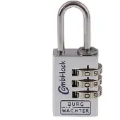 Burg wachter Zahlenschlösser Combi 90 20 Chromo SB