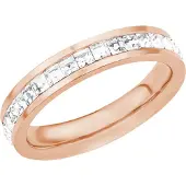 s.Oliver Ring für Damen, Edelstahl, Kristallglas s.Oliver Weiß