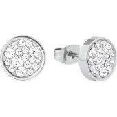 s.Oliver Ohrstecker für Damen, Edelstahl, Kristallglas s.Oliver Silber