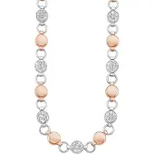 s.Oliver Collier für Damen, Edelstahl, Kristallglas s.Oliver Bicolor