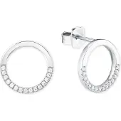 s.Oliver Ohrstecker für Damen, Sterling Silber 925, Zirkonia (synth.) s.Oliver Silber