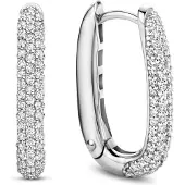 Ti sento Ohrringe - 925er Sterlingsilber The Classic Creole - Gr. unisize - in Silber - für Damen