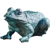 HEISSNER Teichfigur Frosch mit Pumpe bis zu 250 l/h, solarbetrieben mit Pumpe und Solarpannel mit 3 m Anschlusskabel