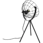 QAZQA Industrielle Stativ-Tischlampe schwarz verstellbar - Hanze