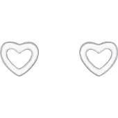 s.Oliver Ohrschmuck für Mädchen, 925 Sterling Silber | Herz