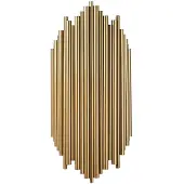 Opviq , Kara - 13346, Wandleuchten, Gold, Metall, 18 x 8 x 40 cm