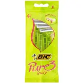 BIC Pure 3 Lady with Aloe Vera Razor - Pack of 4