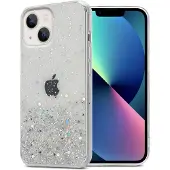 Cadorabo Hülle für Apple iPhone 14 im TPU funkelnder Glitter Style