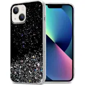 Cadorabo Hülle für Apple iPhone 14 im TPU funkelnder Glitter Style