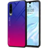 Cadorabo TPU 2 Farben Glas Cover