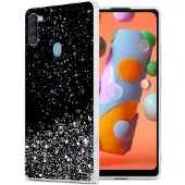 Cadorabo TPU Hülle mit Glitzer für Samsung Galaxy A11 / M11