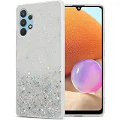 Cadorabo TPU Hülle mit Glitzer für Samsung Galaxy A32 4G