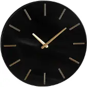 Mica Decorations Brixen Wanduhr - Ø36 cm - Schwarz