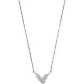 Ti sento Damen-Kette 925er Silber Zirkonia Ti Sento Milano Silber
