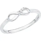 s.Oliver Ring für Damen, Sterling Silber 925, Zirkonia (synth.) s.Oliver Silber