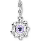 Thomas Sabo Charm-Anhänger Mondphasen mit imitiertem Sandstein Silber geschwärzt