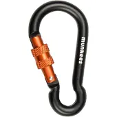 Munkees Pear-Shape Carabiner w. Screw Lock 8x80mm